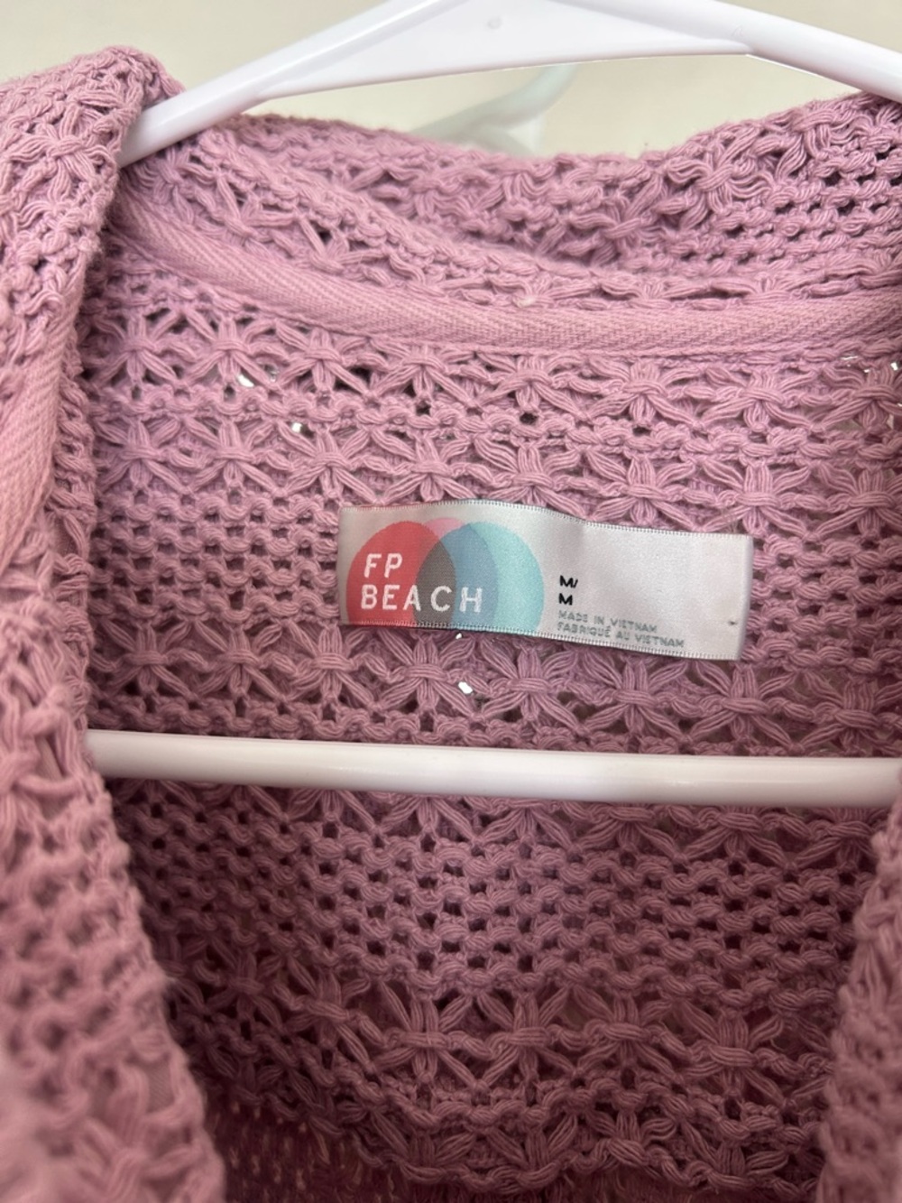 Free People Lavender Crochet Romper - Picture 3 of 4